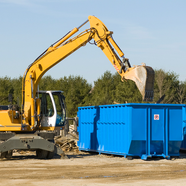 are there any restrictions on where a residential dumpster can be placed in Glen Hope PA